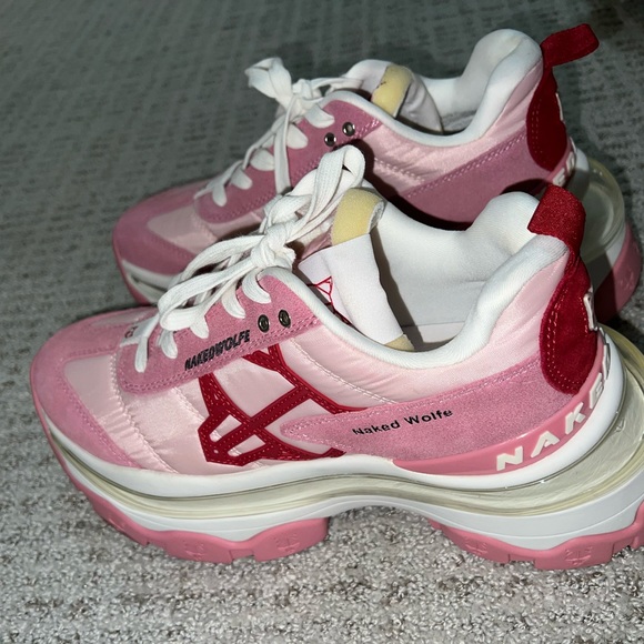 Fighter Rose Naked Wolfe Pink Trainers - Picture 5 of 5